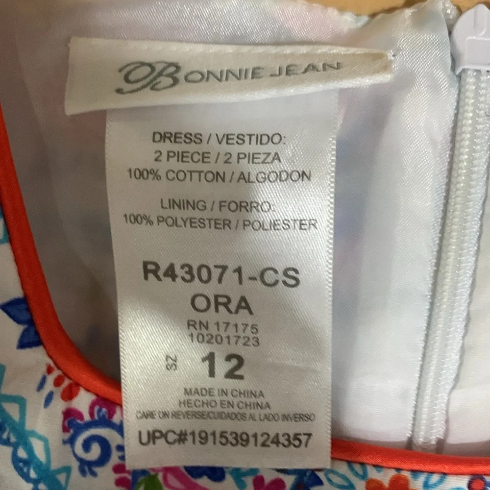 Bonnie Jean Dress  Girls Size12 - Picture 3 of 6